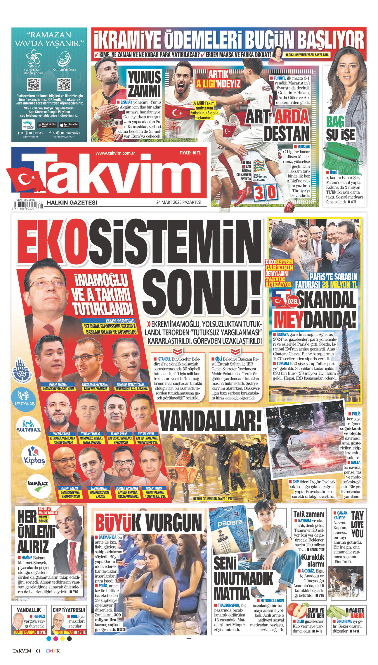 Takvim gazetesi oku